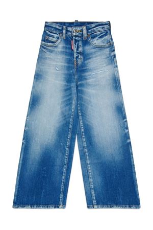 blue cotton jeans DSQUARED KIDS | DQ2829D0ABWDQ01